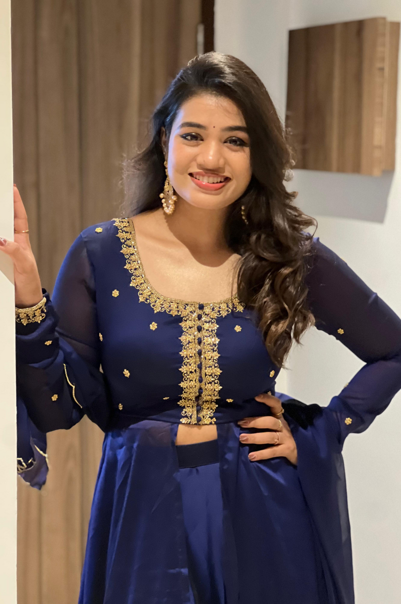 Viara Collection
Premium Designer Slit Anarkali with skirt & Dupatta