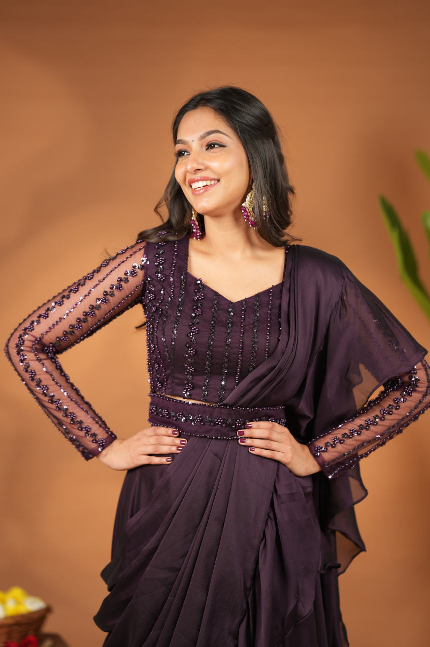 Ambika Collection
Premium Designer Ruffle Lehanga