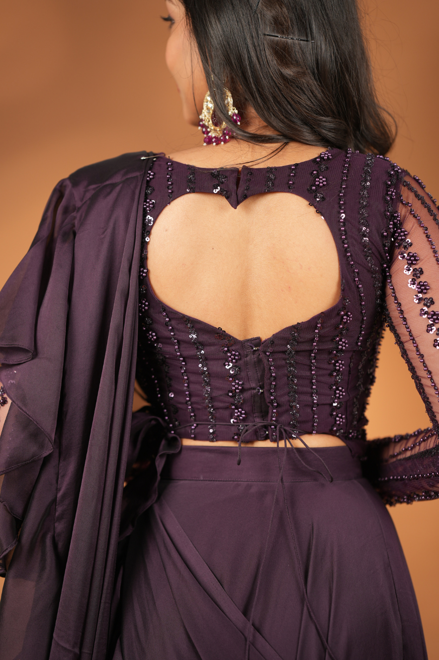 Ambika Collection
Premium Designer Ruffle Lehanga