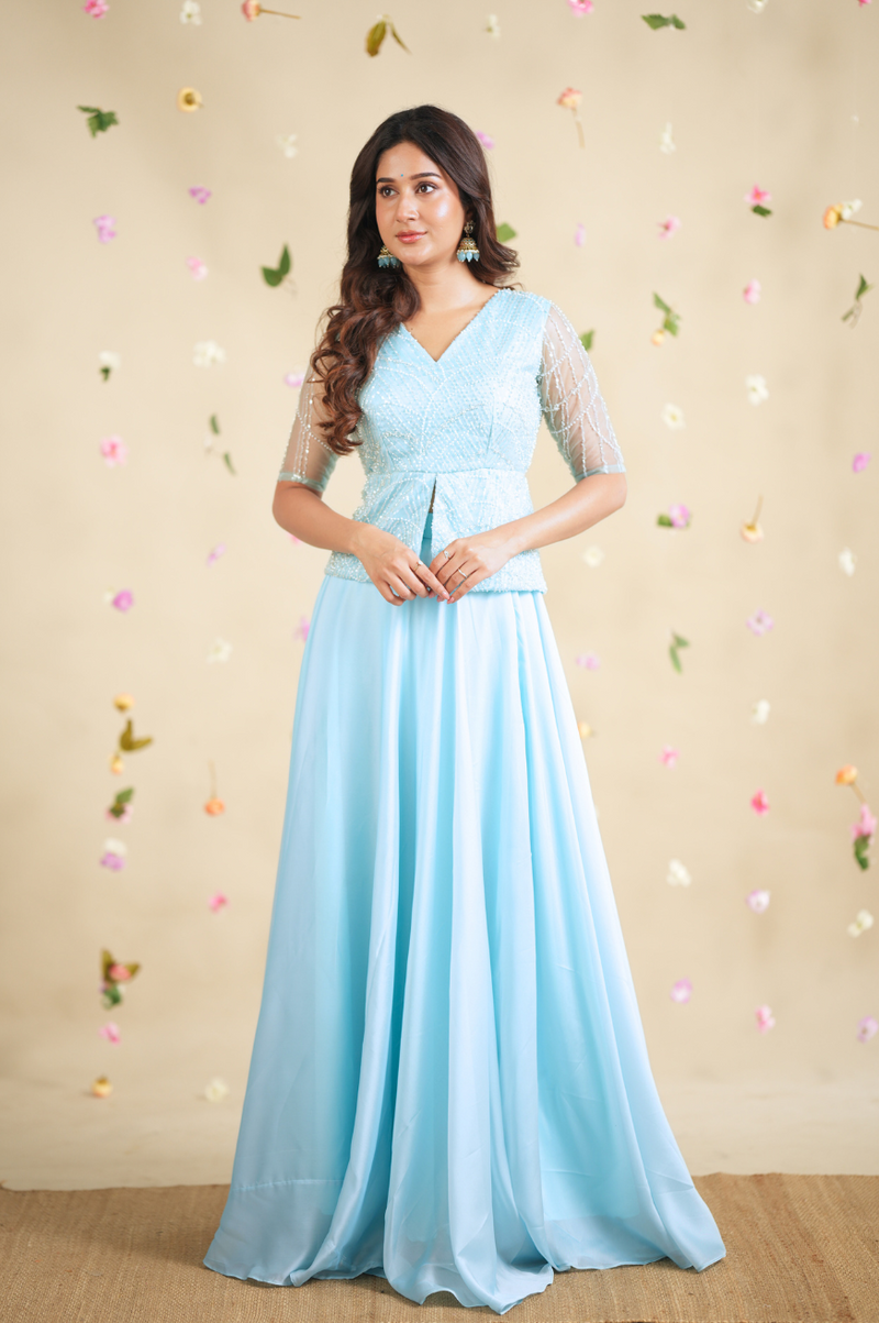 Nirav Collection
Premium Designer Peplum top & skirt