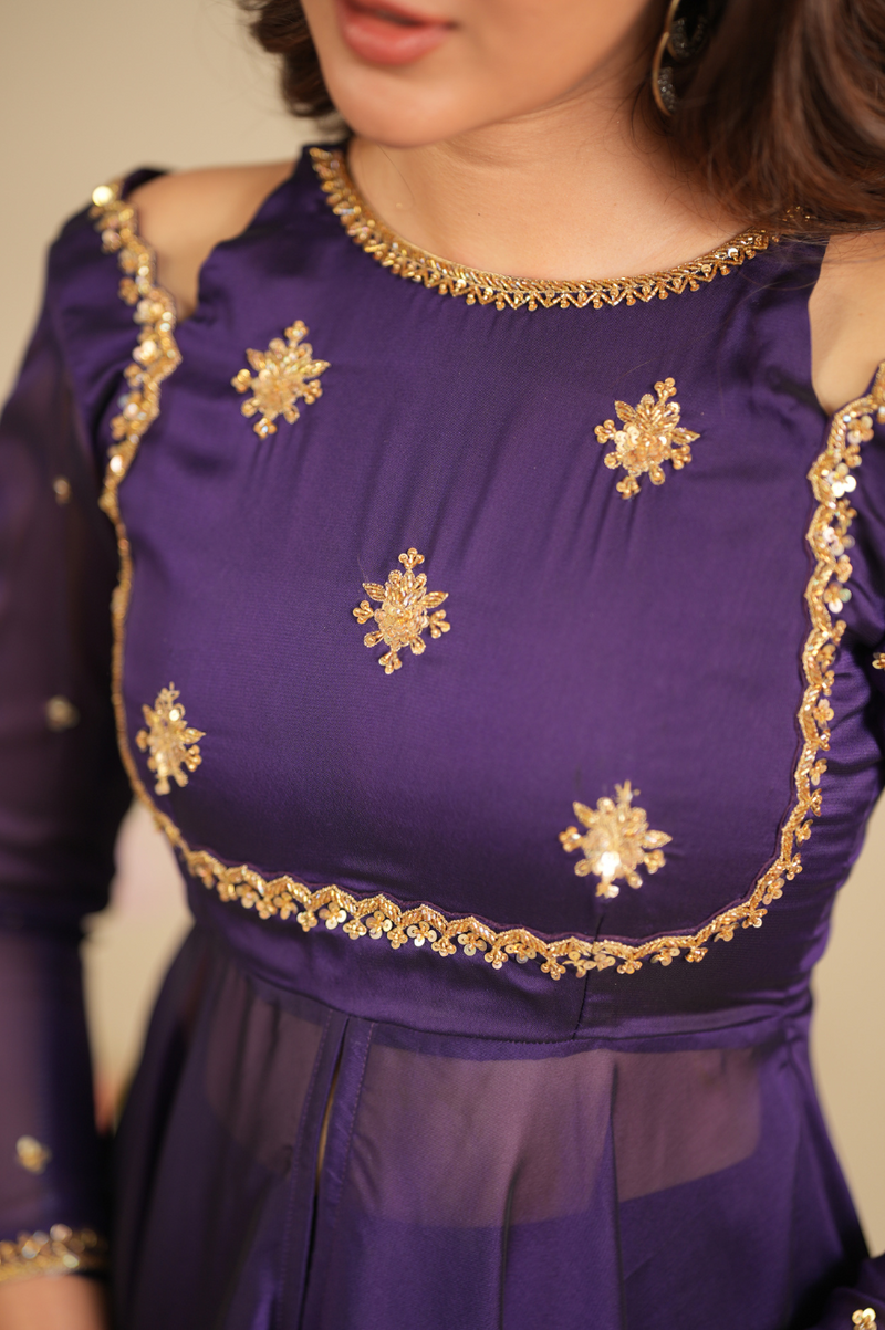 Yuthika Collection
Premium Designer Slit Anarkali with skirt & Dupatta