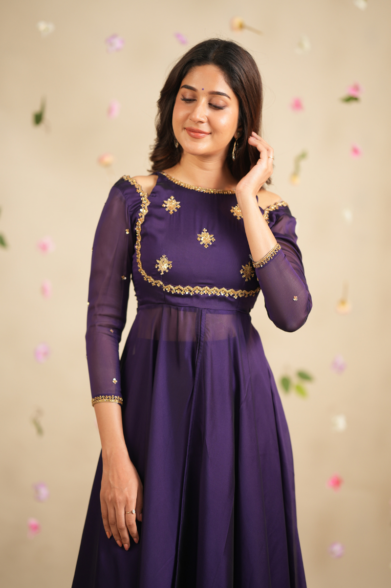 Yuthika Collection
Premium Designer Slit Anarkali with skirt & Dupatta