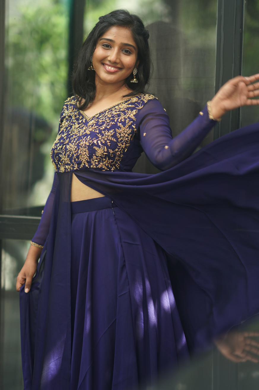 Deepika Collection
Premium Designer Slit Anarkali with skirt & Dupatta