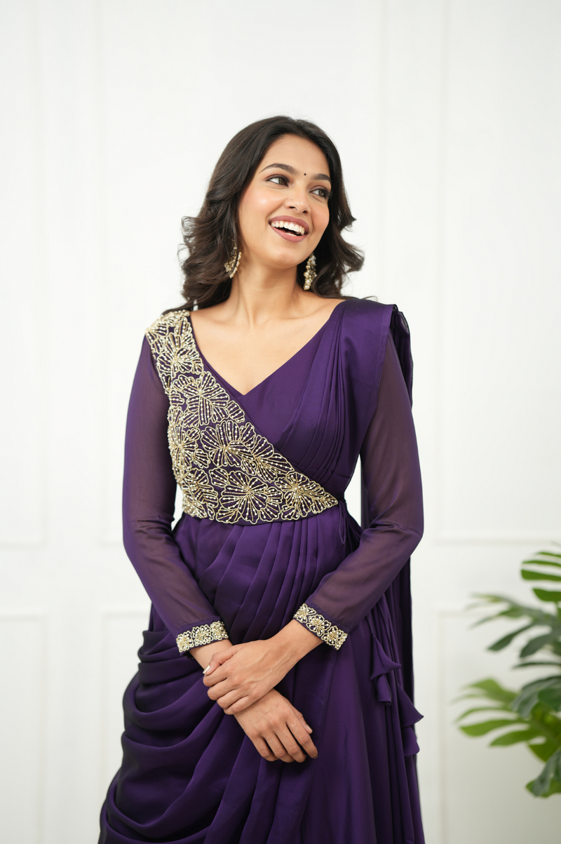 RIYA
Premium Hand-worked Designer drape Anarkali