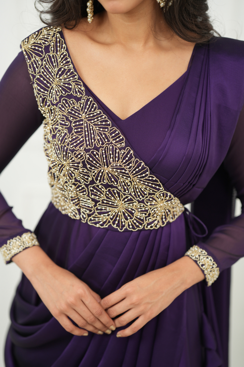 RIYA
Premium Hand-worked Designer drape Anarkali
