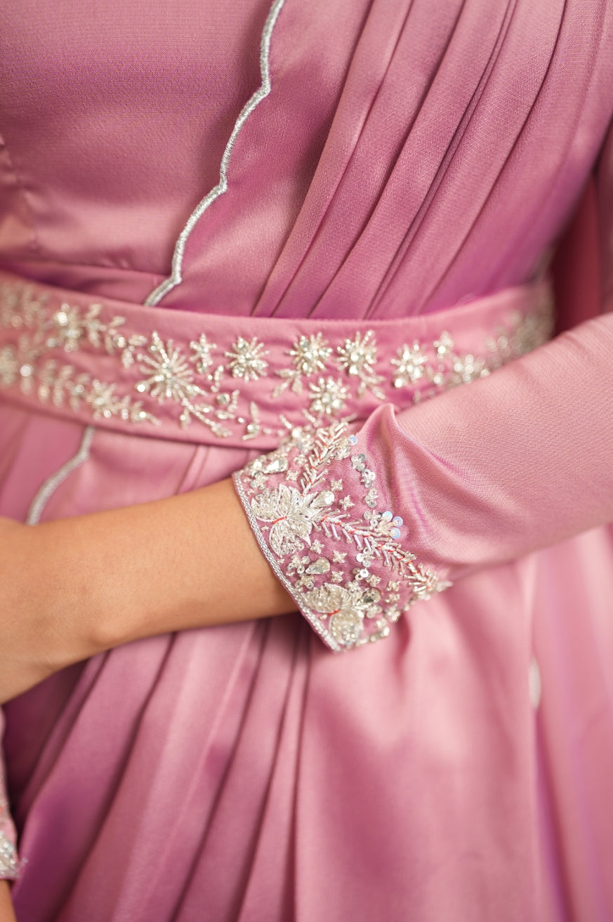 Minu Collection
Premium Designer hand worked Drape Dress