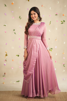 Minu Collection
Premium Designer hand worked Drape Dress