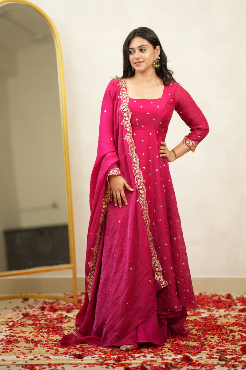 Jothika series (Rani pink)