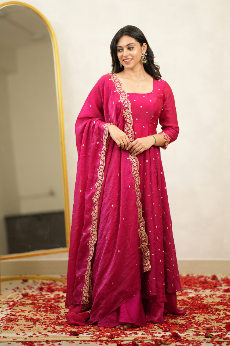 Jothika series (Rani pink)