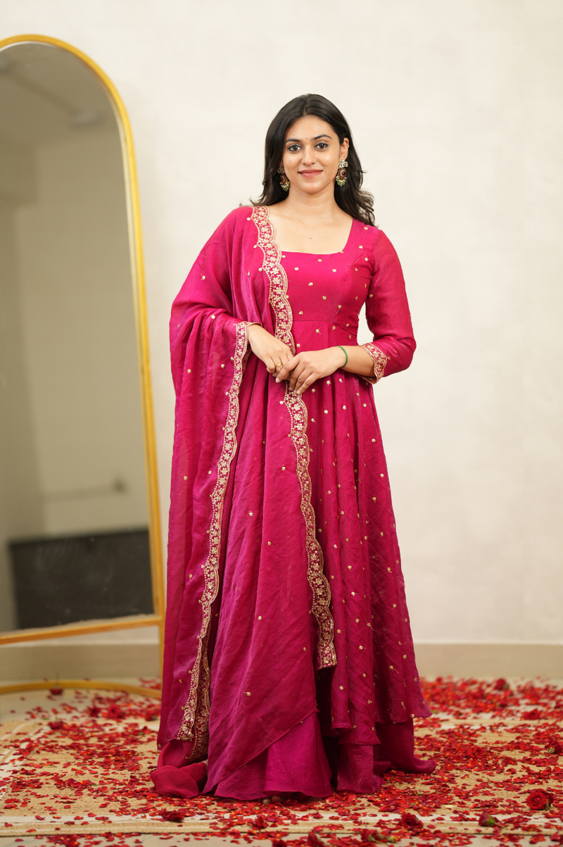 Jothika series (Rani pink)